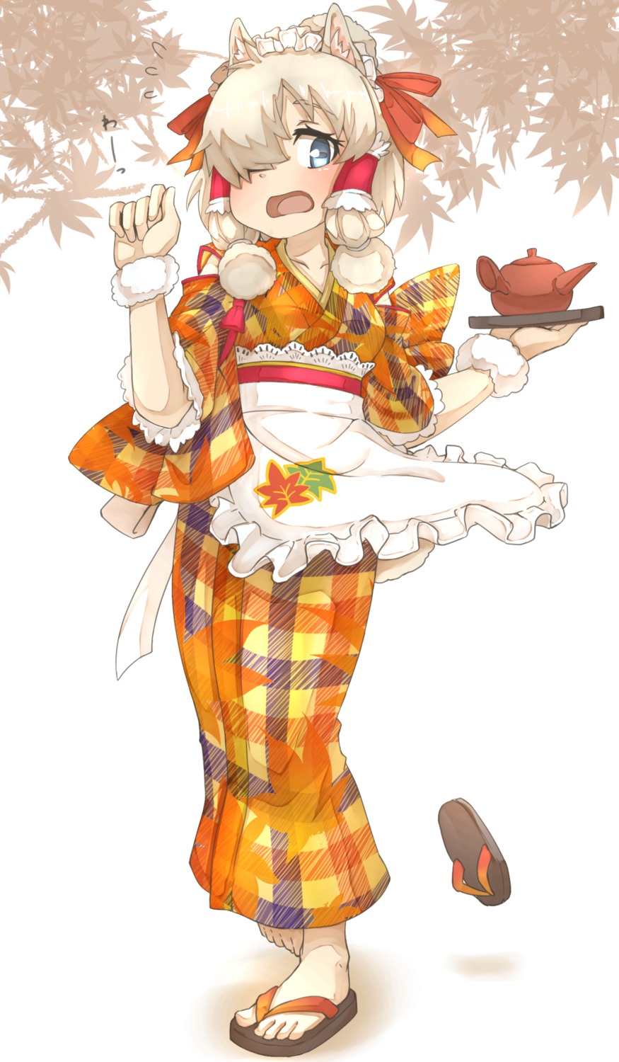 alpaca_suri, animal_ears, kemono_friends, maid, tenya, wa_maid