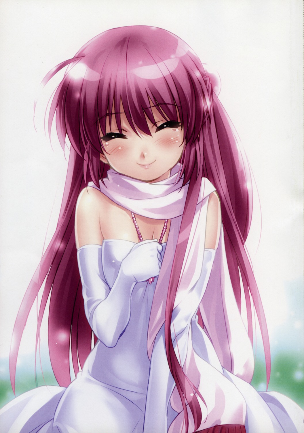 cleavage, dress, futaki_kanata, little_busters!, zen