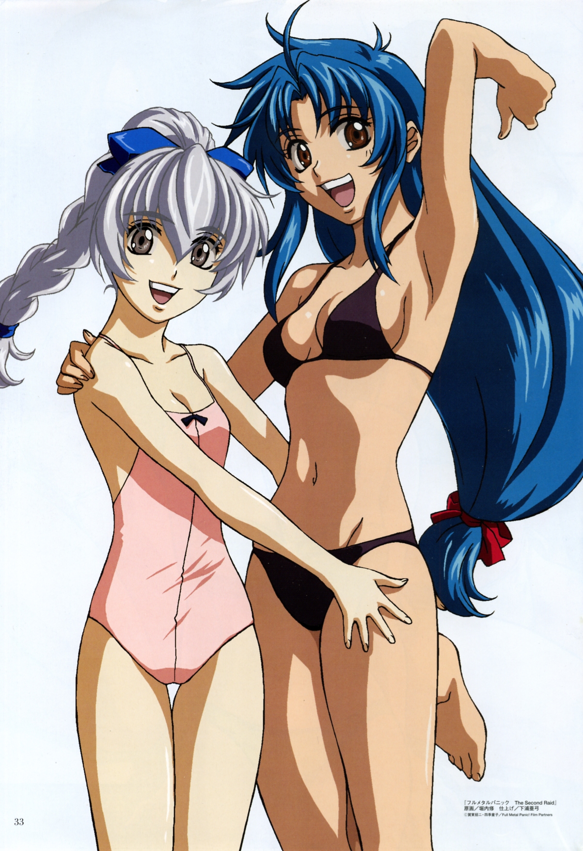 bikini, chidori_kaname, full_metal_panic, horiuchi_osamu, swimsuits, teletha_testarossa