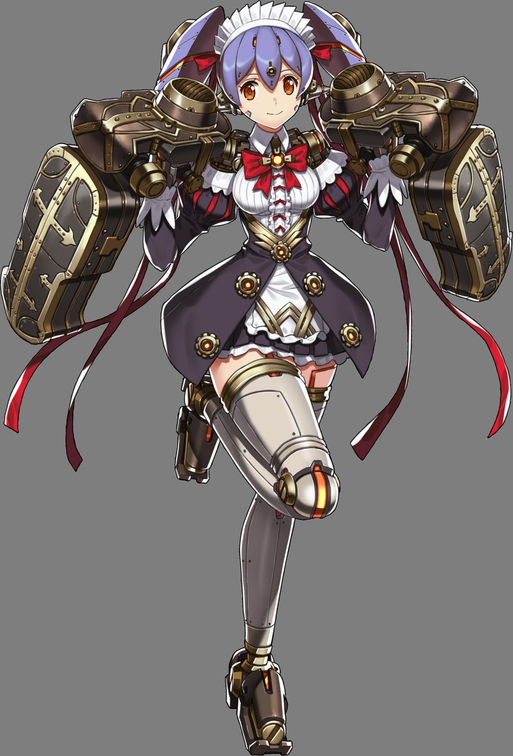 duplicate, hana_(xenoblade_2), hana_jk, maid, mecha_musume, monolith_soft, nintendo, saitom