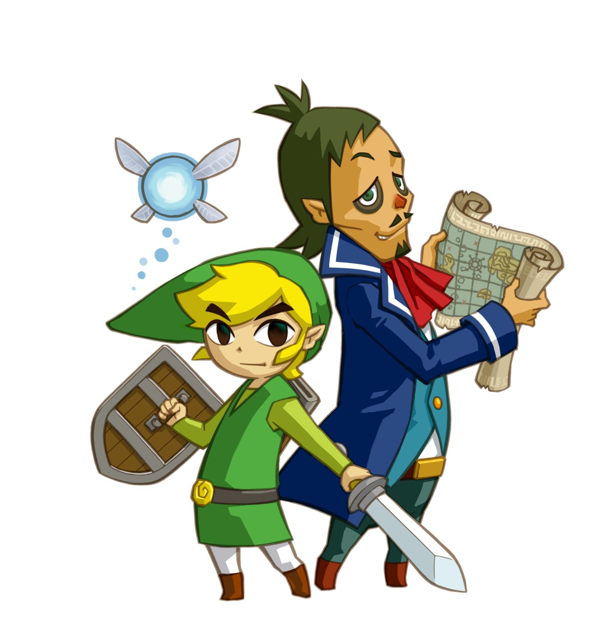 ciela, fairy, linebeck, link, male, nintendo, sword, the_legend_of_zelda