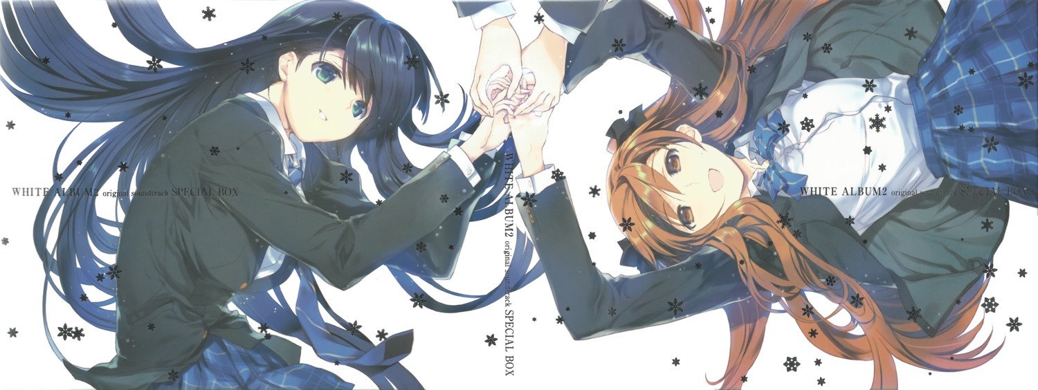 aquaplus, leaf, nakamura_takeshi, ogiso_setsuna, seifuku, touma_kazusa, white_album, white_album_2