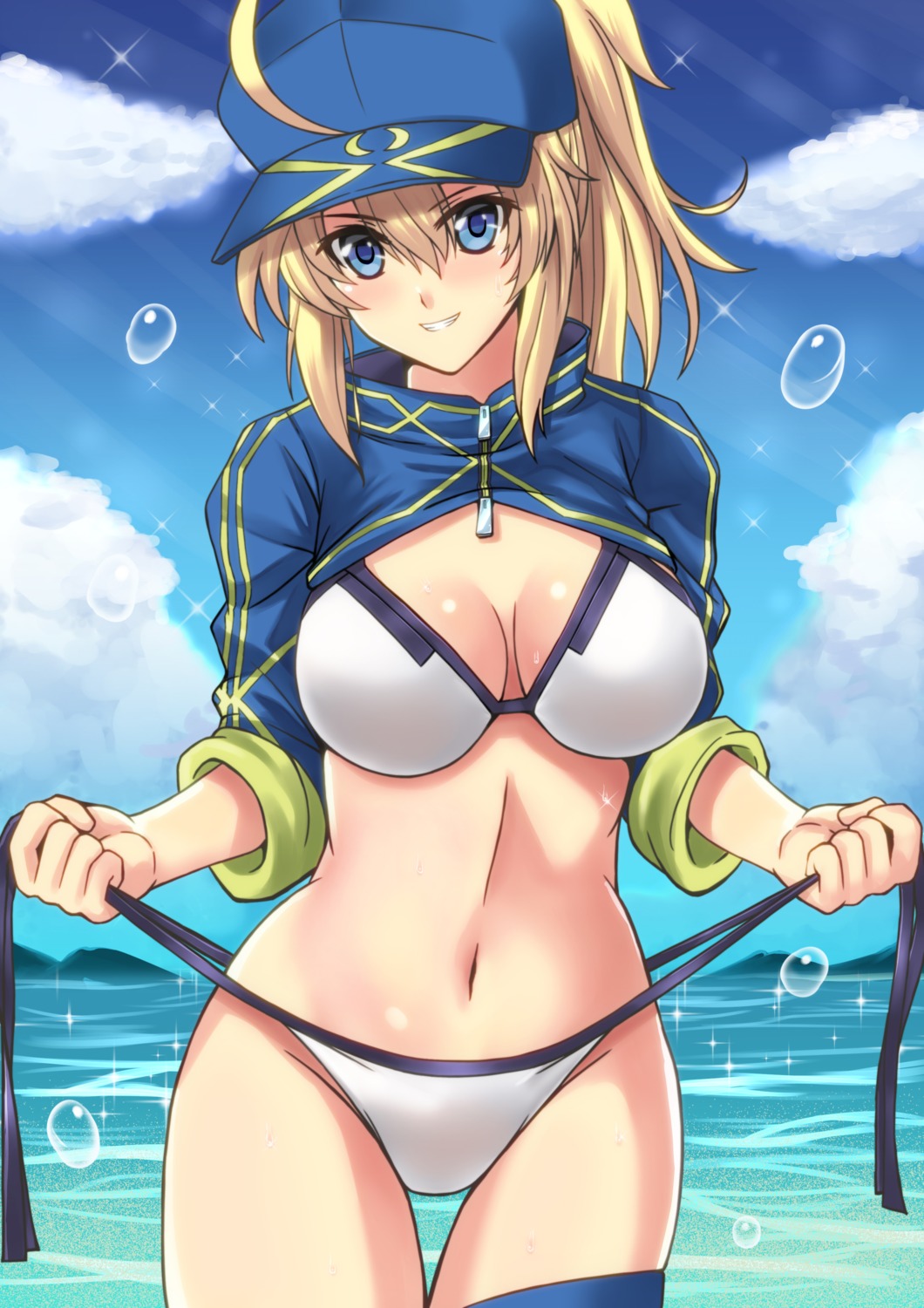 bikini, cleavage, fate/grand_order, heroine_xx, sawwei005, swimsuits