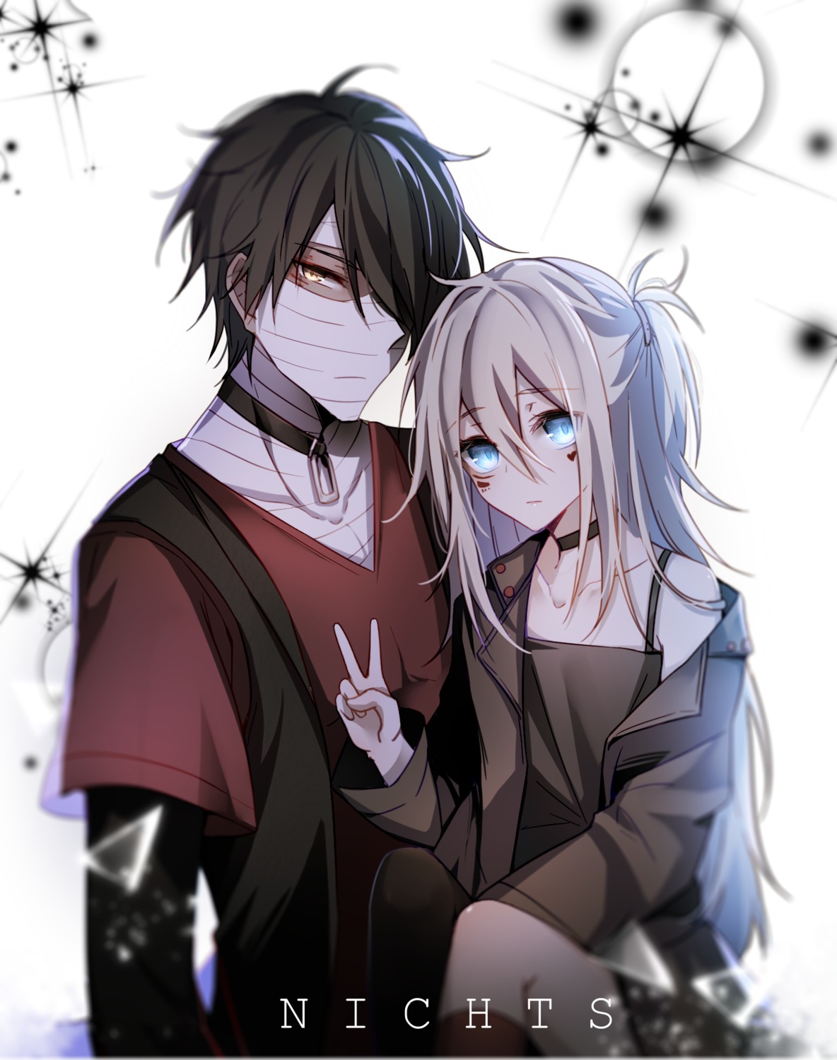 bandages, isaac_foster, nichts, rachel_gardner, satsuriku_no_tenshi