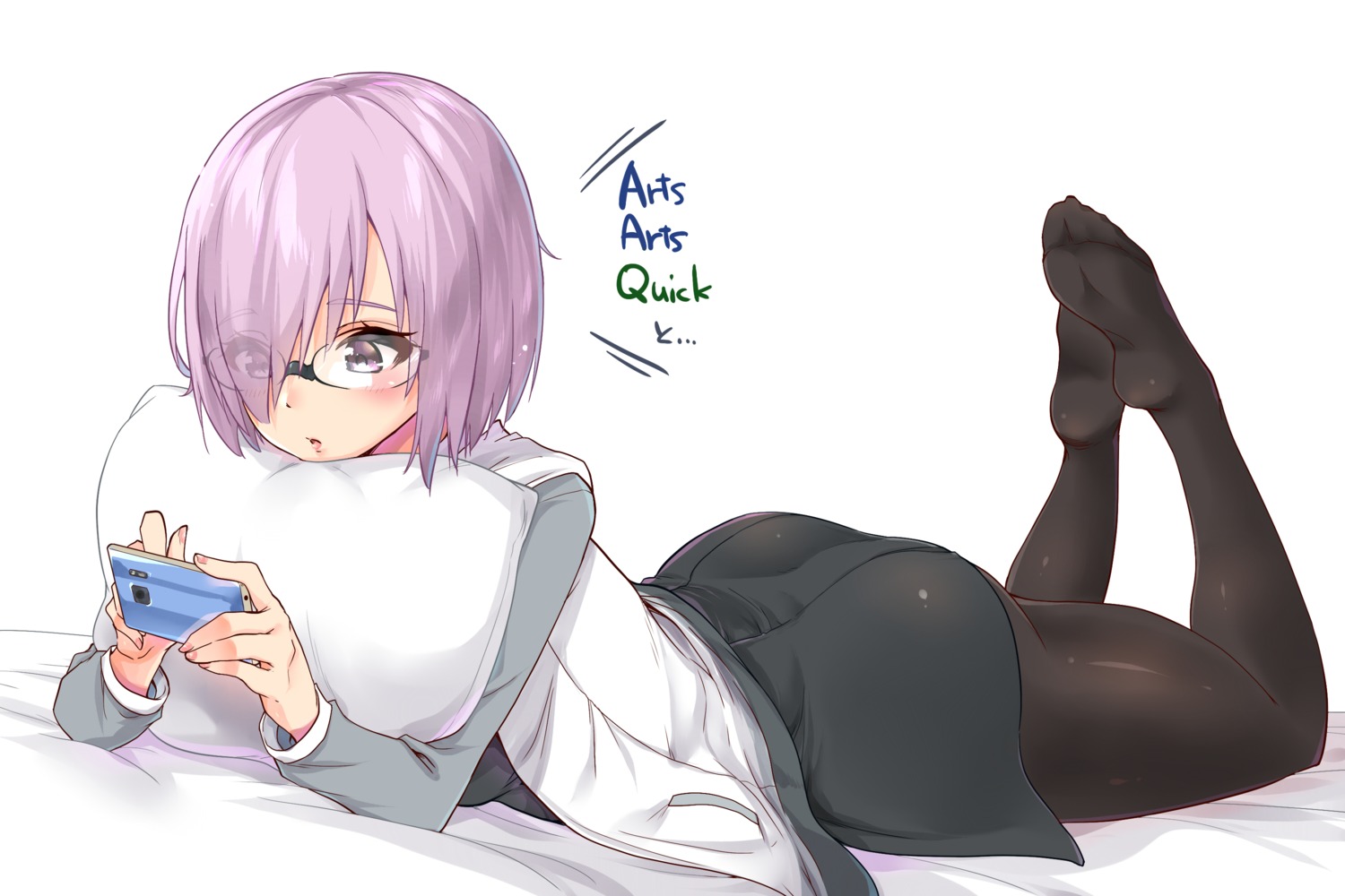 fate/grand_order, mash_kyrielight, megane, pantyhose, sarfata