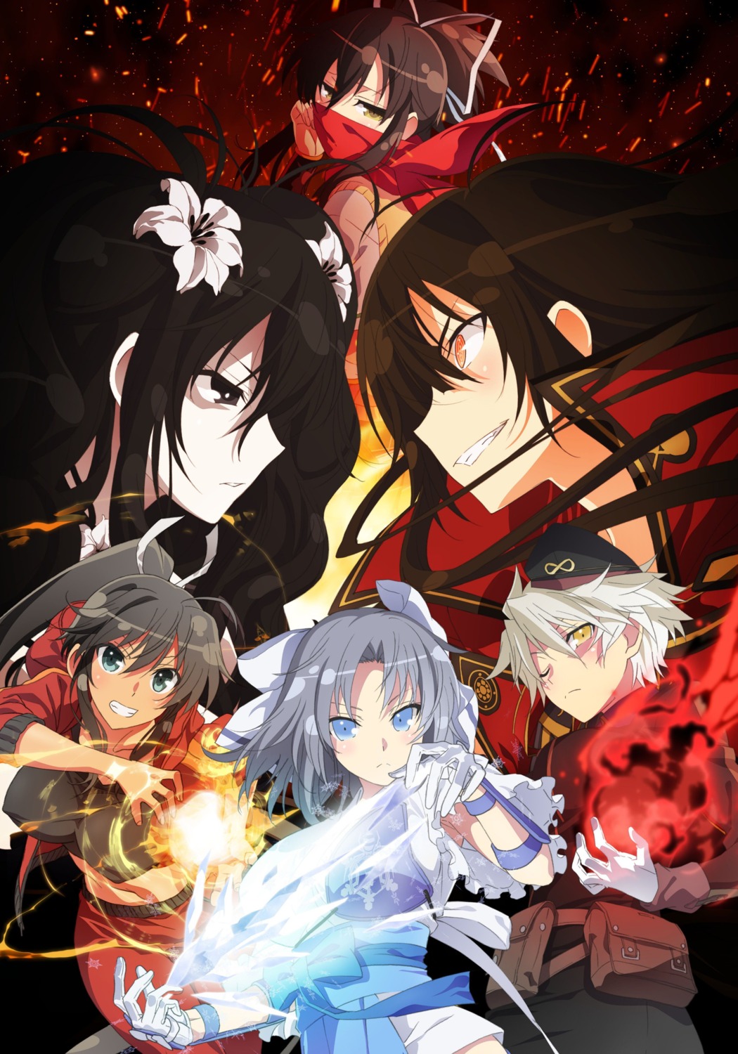 asuka_(senran_kagura), fubuki_(senran_kagura), homura_(senran_kagura), kagura_(senran_kagura), miyabi_(senran_kagura), senran_kagura, tagme, yumi_(senran_kagura)