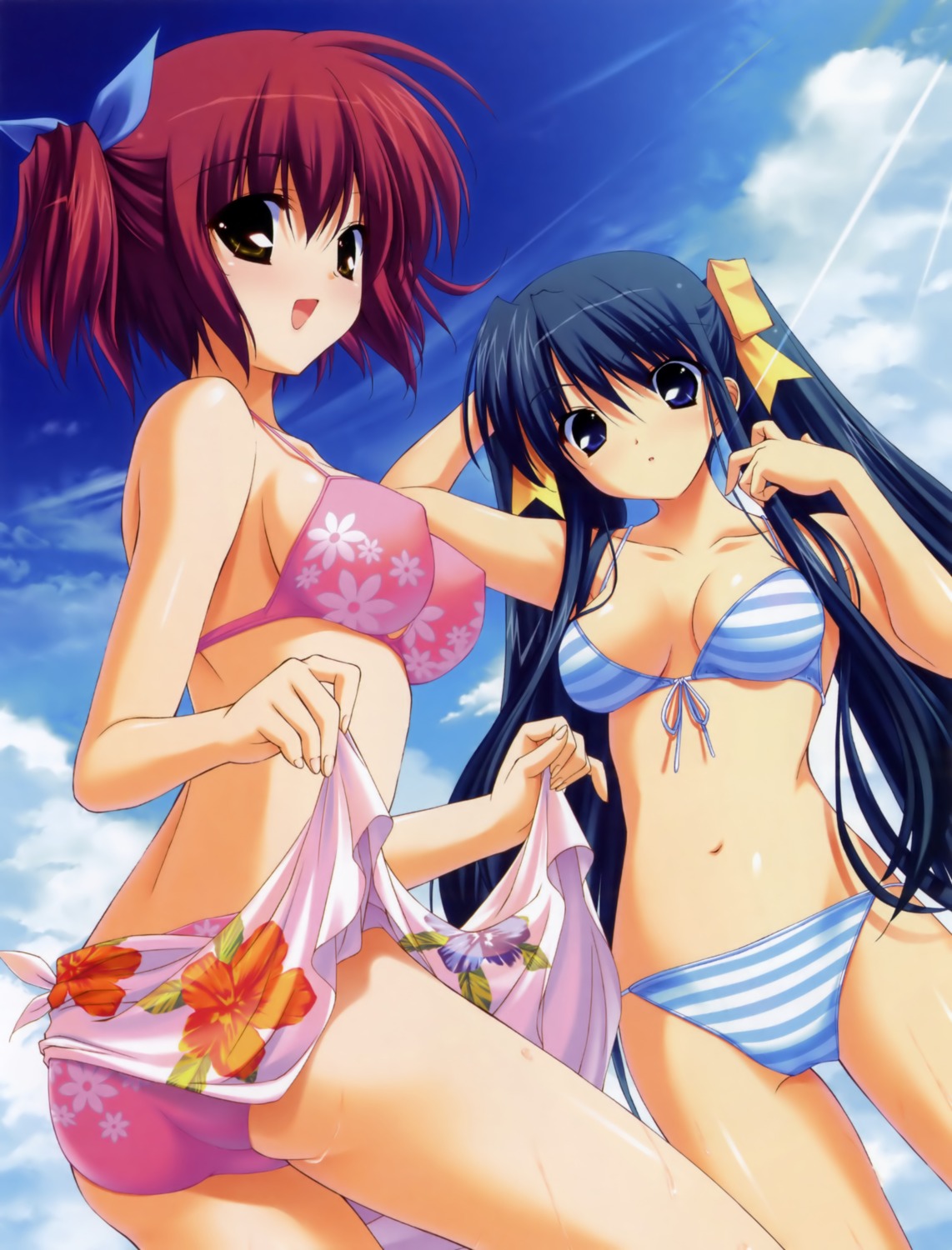 bikini, fumio, hoshiuta, kinoshita_midori, kuroda_yui, swimsuits