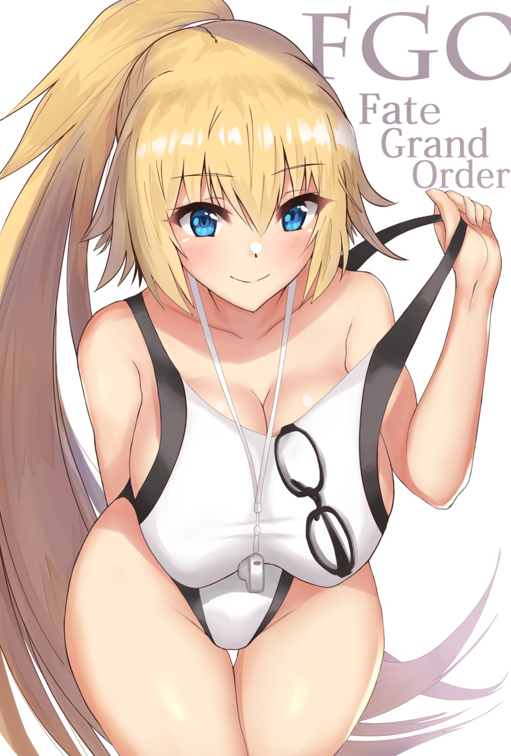akatsuki_ikki, bikini, cleavage, fate/grand_order, jeanne_d'arc, jeanne_d'arc_(fate), megane, swimsuits