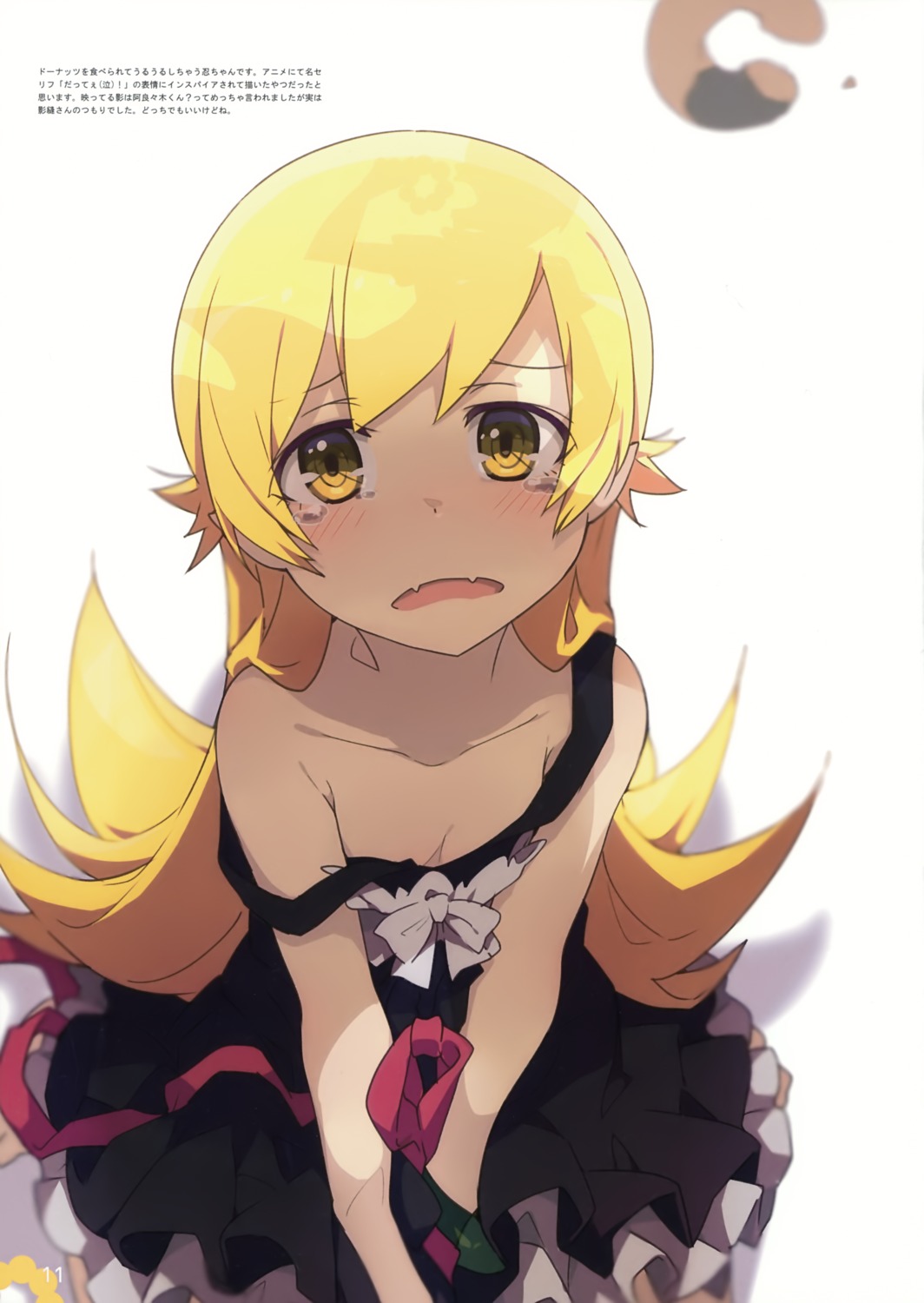 bakemonogatari, dress, lolita_fashion, milky_been!, monogatari_(series), ogipote, oshino_shinobu, pointy_ears