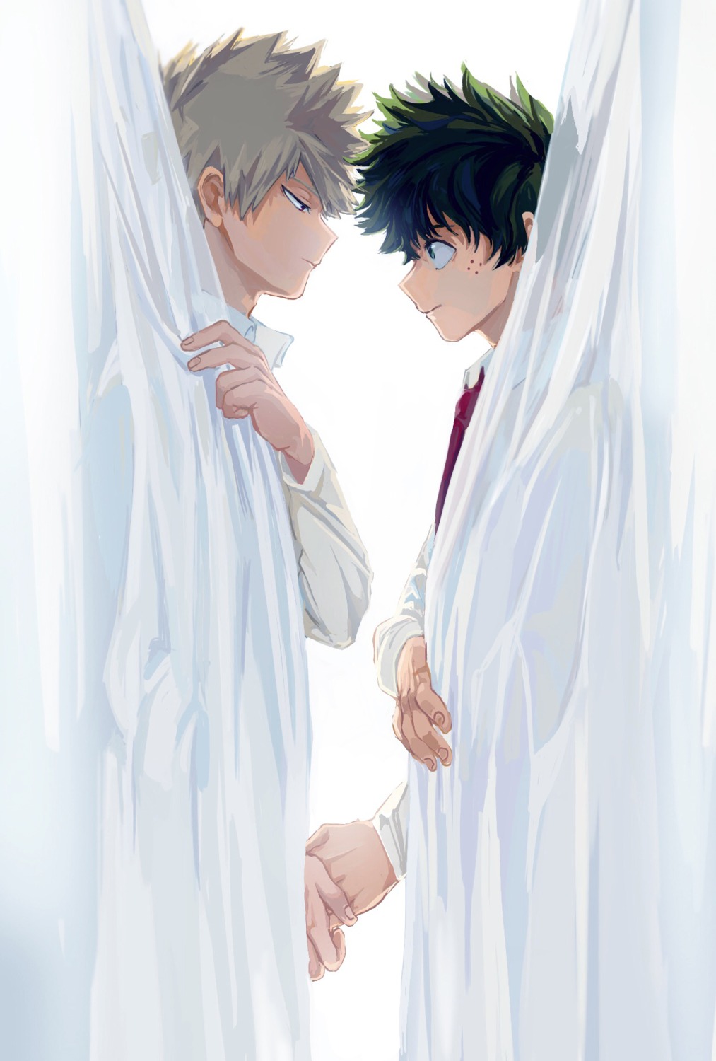 bakugou_katsuki, boku_no_hero_academia, male, midoriya_izuku, zec