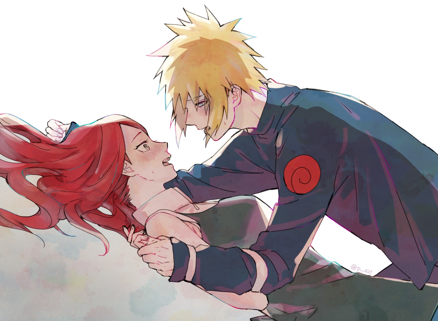 and_rira, dress, namikaze_minato, naruto, uzumaki_kushina