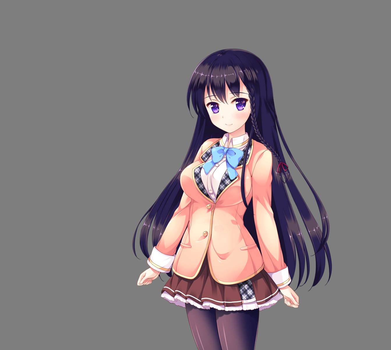 happiness!_2_sakura_celebration, kokonoe_fuuko, ko~cha, pantyhose, seifuku, transparent_png, windmill_oasis