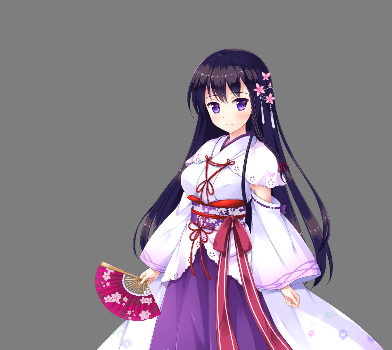 happiness!_2_sakura_celebration, kokonoe_fuuko, ko~cha, miko, transparent_png, windmill_oasis
