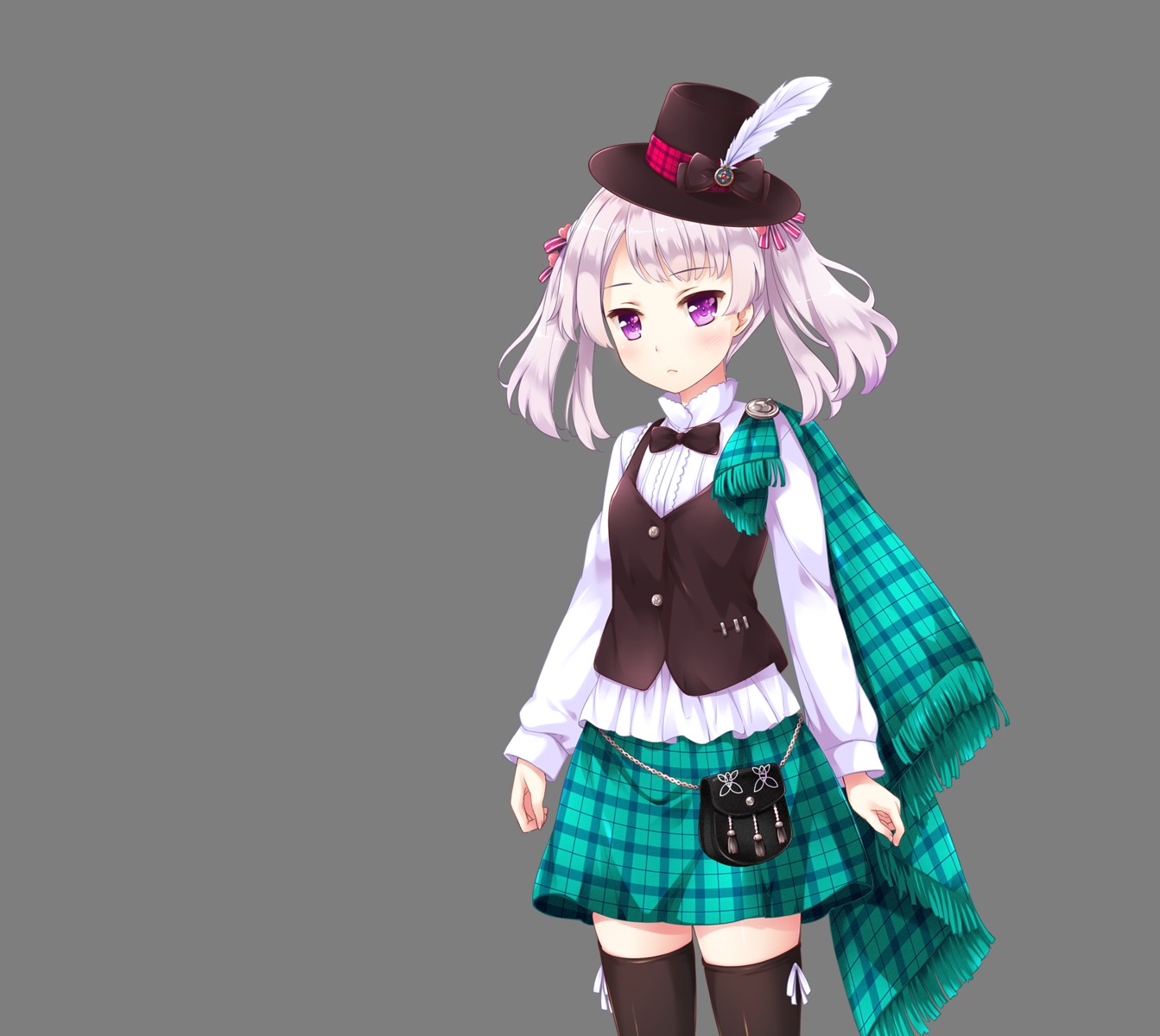 happiness!_2_sakura_celebration, ichijou_shizuki, ko~cha, thighhighs, transparent_png, windmill_oasis