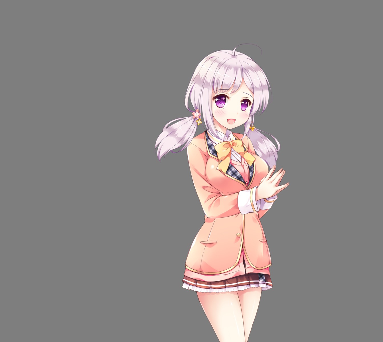 happiness!_2_sakura_celebration, ichijou_mizuki, ko~cha, seifuku, transparent_png, windmill_oasis