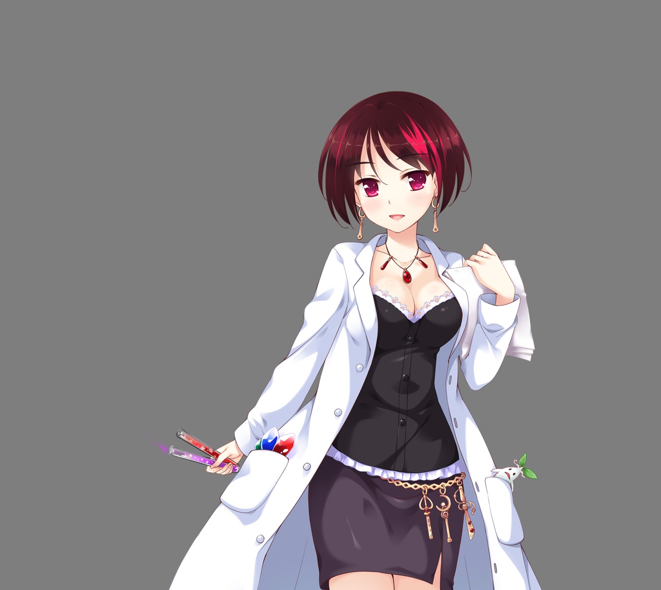 cleavage, happiness!_2_sakura_celebration, ko~cha, mikagari_suzuko, transparent_png, windmill_oasis