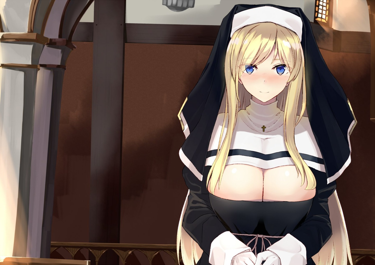 cleavage, ninoude_(ninoude44), nun