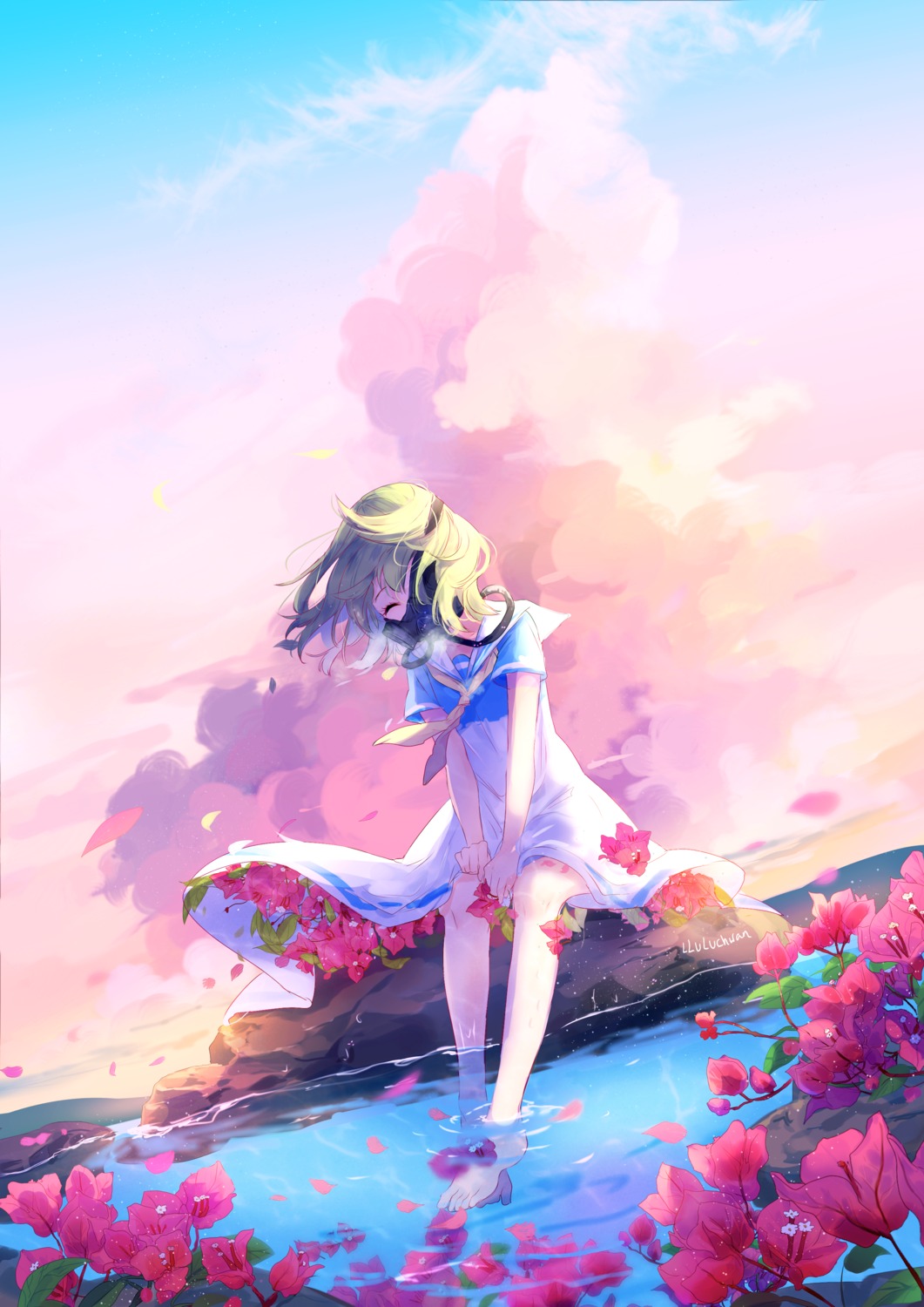 dress, lluluchwan, wet