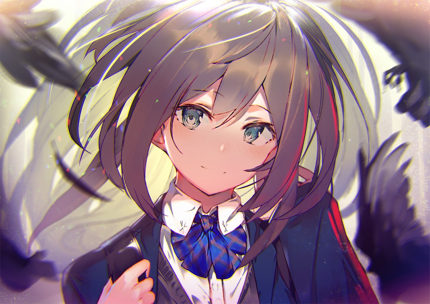 enj!, seifuku, sweater