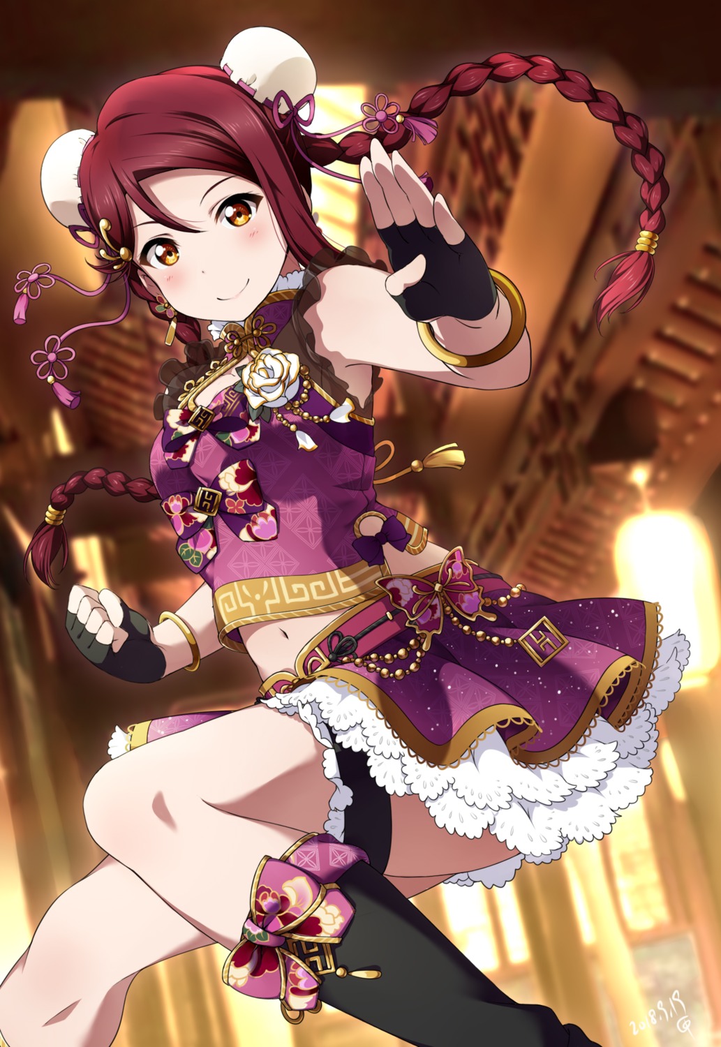 asian_clothes, garter, love_live!_(series), love_live!_sunshine!!, sakurauchi_riko, shiimai