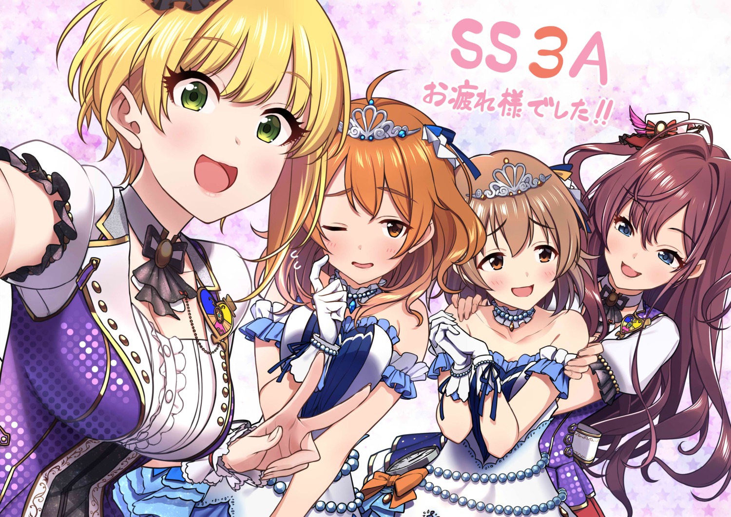 araki_hina, baffu, cleavage, dress, ichinose_shiki, kita_hinako, miyamoto_frederica, the_idolm@ster, the_idolm@ster_cinderella_girls