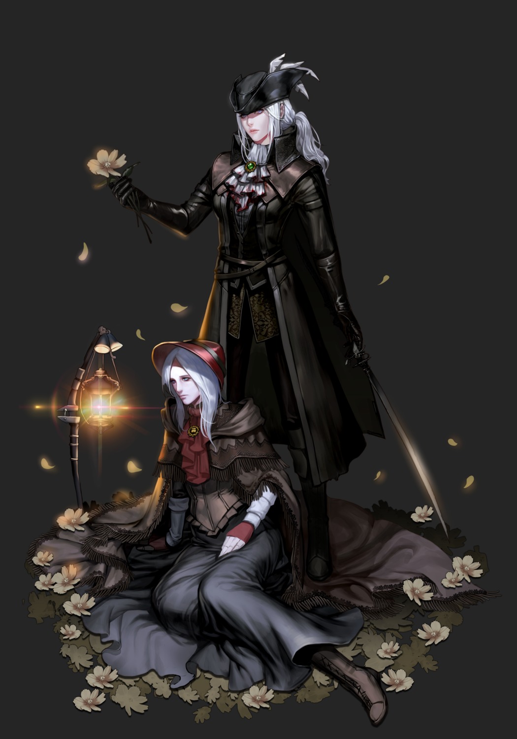 bloodborne, dress, lady_maria_of_the_astral_clocktower, lsr, plain_doll, sword
