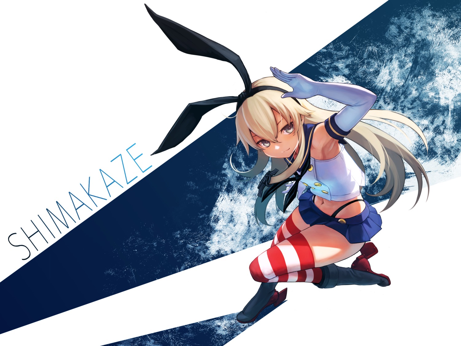 hara_shoutarou, heels, kantai_collection, shimakaze_(kancolle), thighhighs