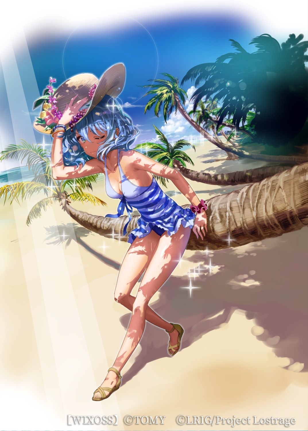 andou_chikanori, cleavage, official_watermark, piruluk, selector_infected_wixoss, swimsuits