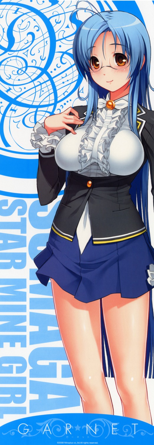garnet, megane, stick_poster, sumaga, tsuji_santa