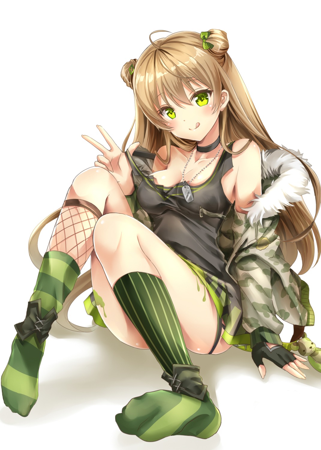 cleavage, girls_frontline, omone_chou, rfb_(girls_frontline), undressing