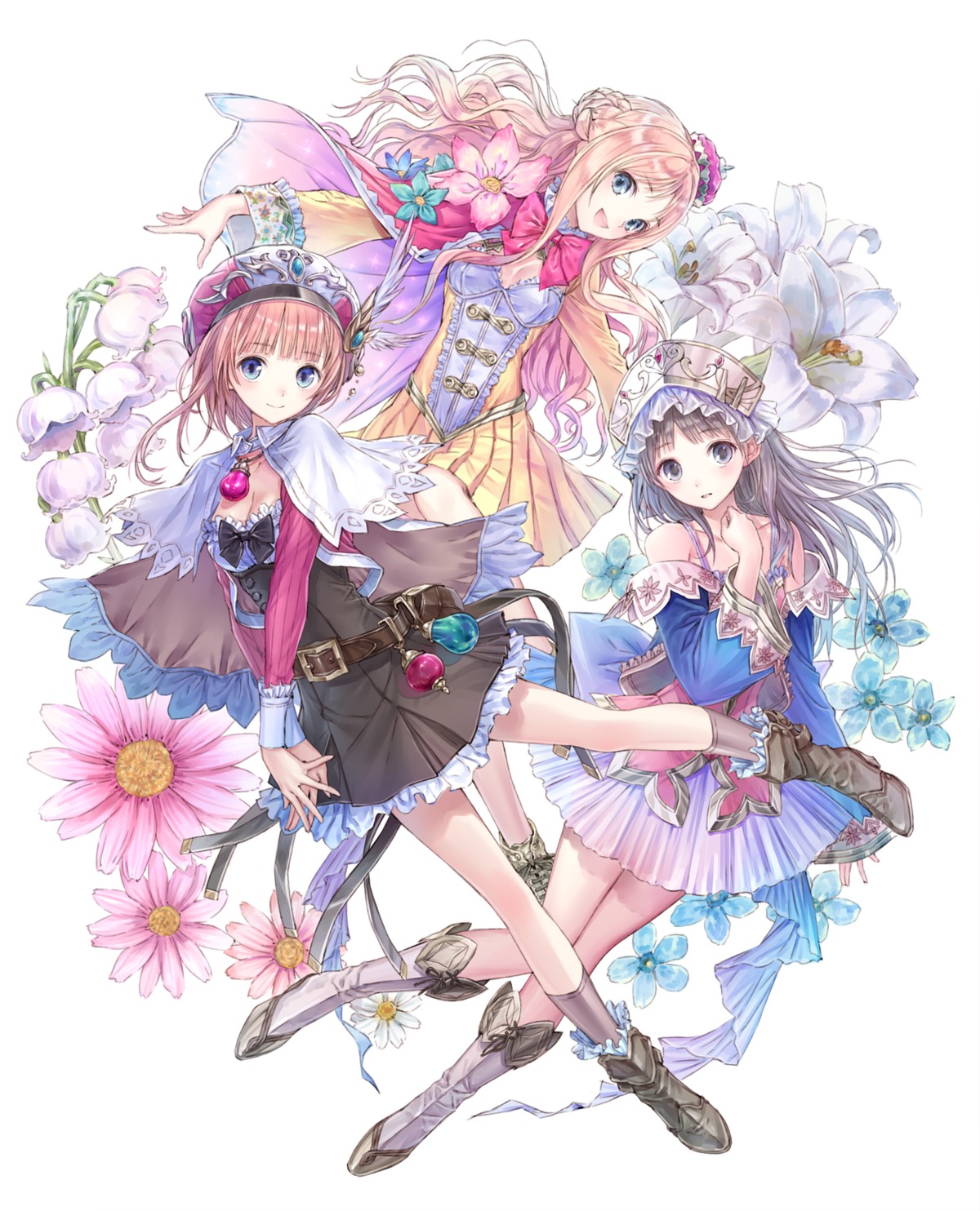 atelier, atelier_meruru, atelier_rorona, atelier_totori, cleavage, heels, kishida_mel, koei_tecmo