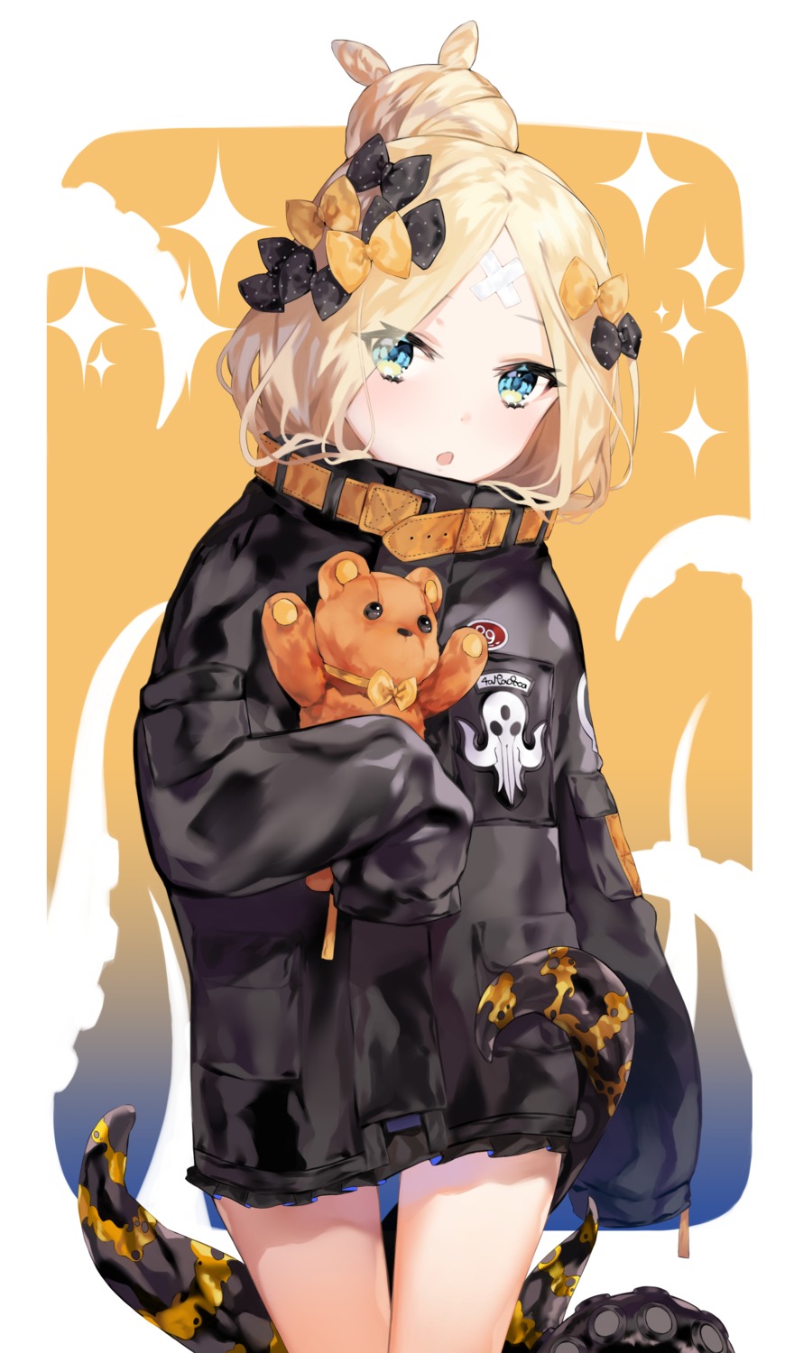 abigail_williams_(fate), bandaid, fate/grand_order, kkamykkamkkamy, tentacles