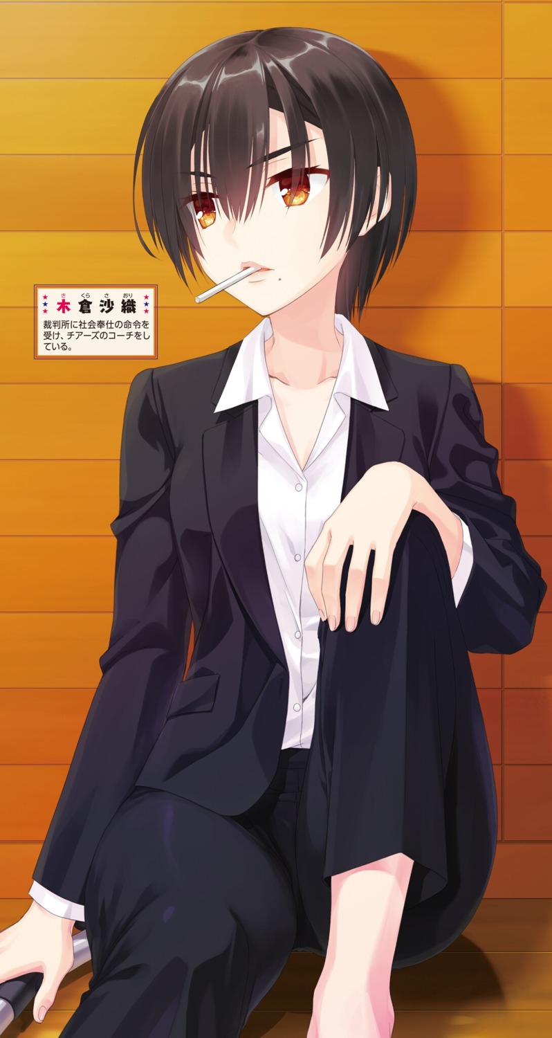 business_suit, cheers!, crossdress, kobuichi, smoking