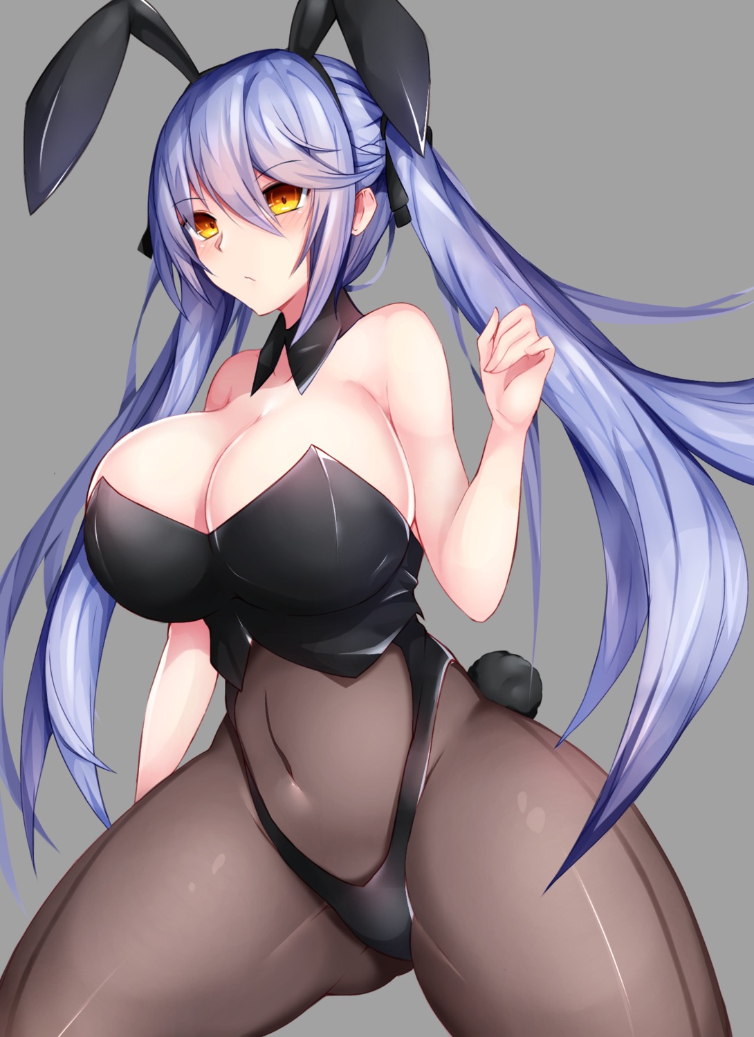 animal_ears, azur_lane, bunny_ears, bunny_girl, cleavage, essex_(azur_lane), monotosu, pantyhose, tail