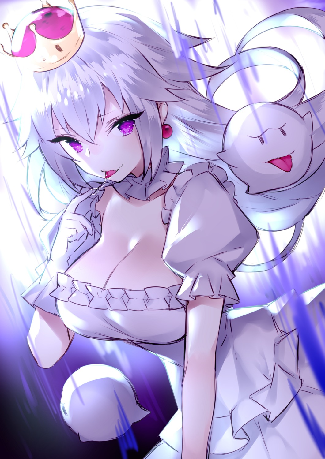 cleavage, dress, king_boo, new_super_mario_bros._u_deluxe, princess_king_boo, sora_72-iro