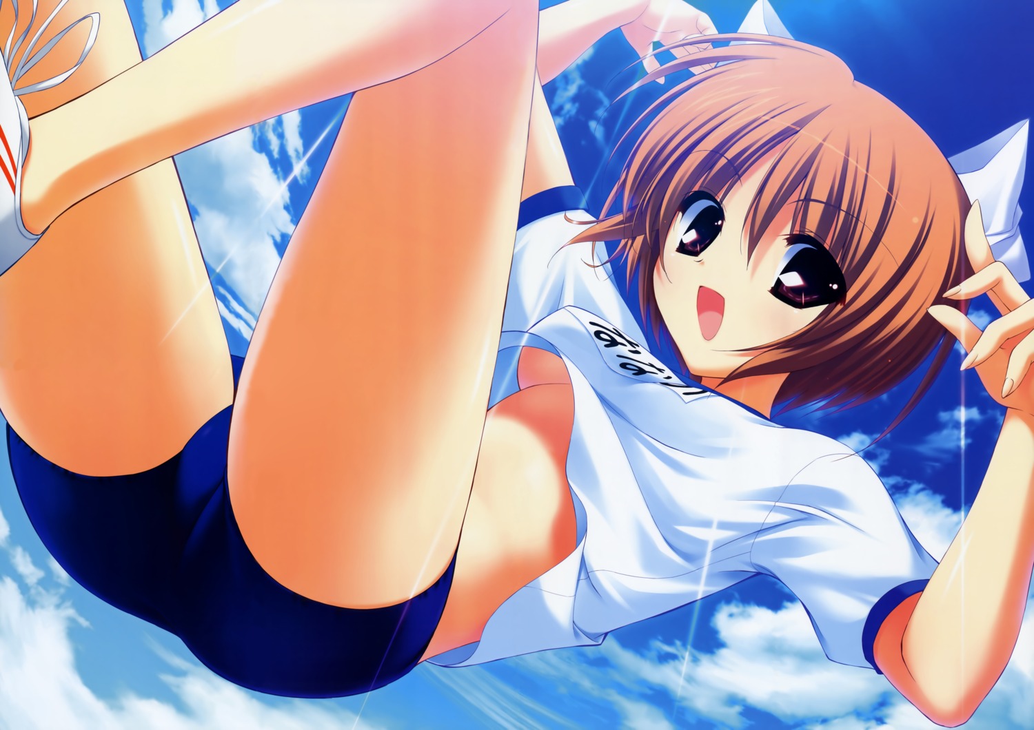 fixed, fumio, gym_uniform, hoshiuta, suoh_nanano, underboob, wallpaper