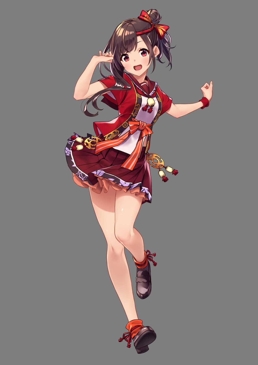 baffu, chichibu_matsuri, heels, onsen_musume, seifuku, transparent_png