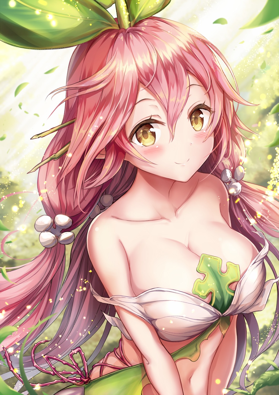 cleavage, dress, granblue_fantasy, sakura_ani, yggdrasill_(granblue_fantasy)