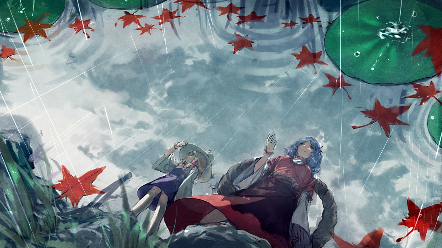 chun_lanlanlan, moriya_suwako, thighhighs, touhou, yasaka_kanako