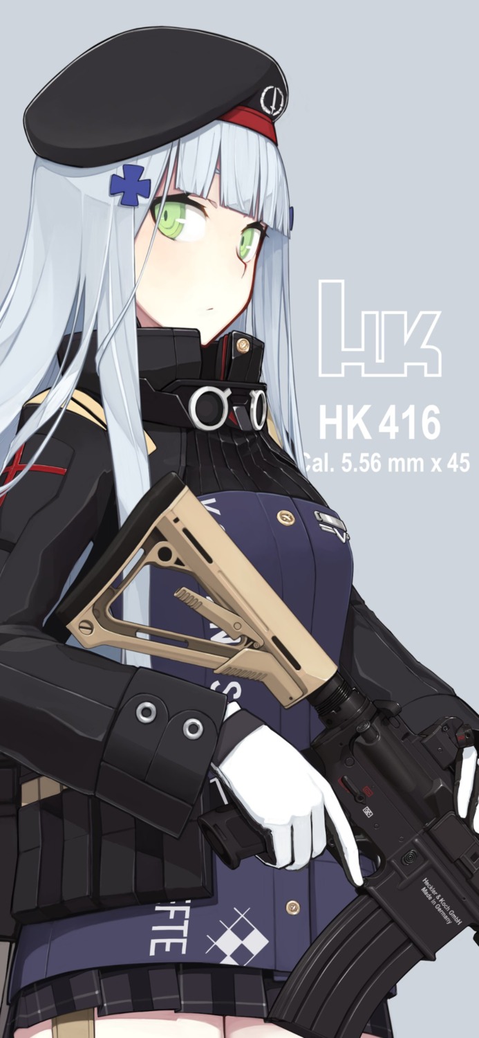 girls_frontline, gun, hk416_(girls_frontline), mikoto_(oi_plus), uniform
