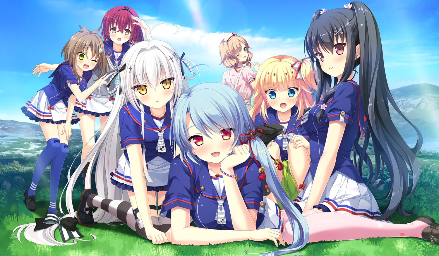 abe_kurumi, deatte_5-fun_wa_ore_no_mono!_jikan_teishi_to_atropos, hiiragi_hakua, hulotte, ikegami_akane, kurebayashi_kanon, kurose_sakura, mitsui_ruri