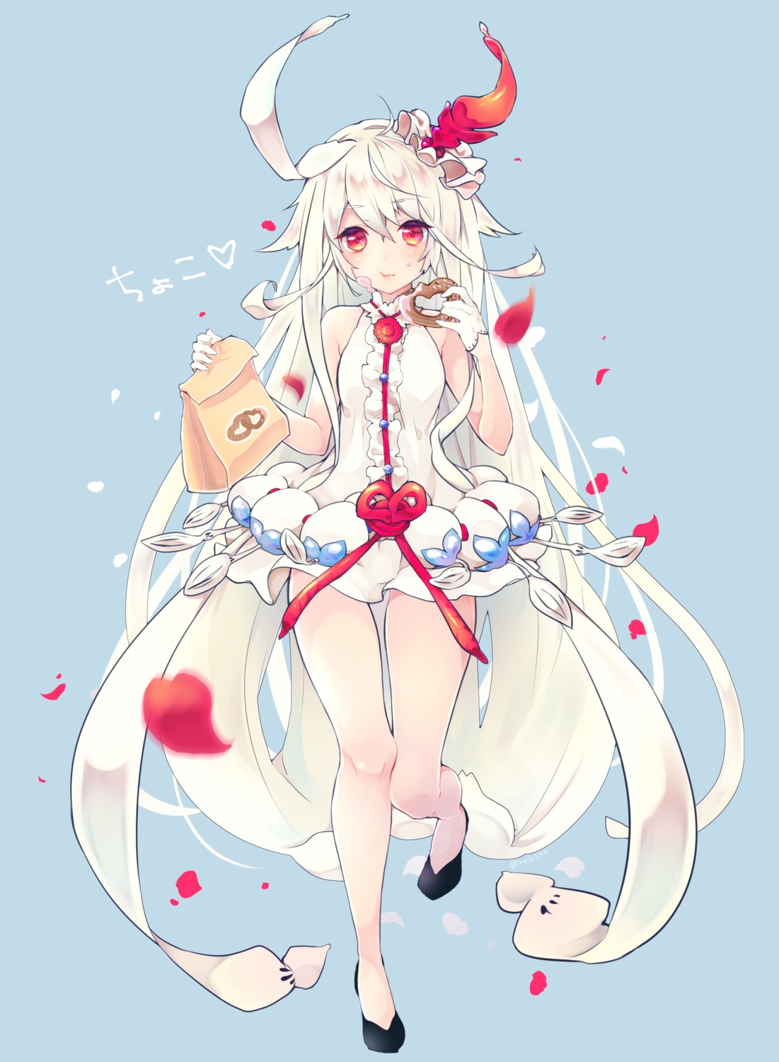 akatsuki_rokino, choko_(last_period), cream, dress, last_period