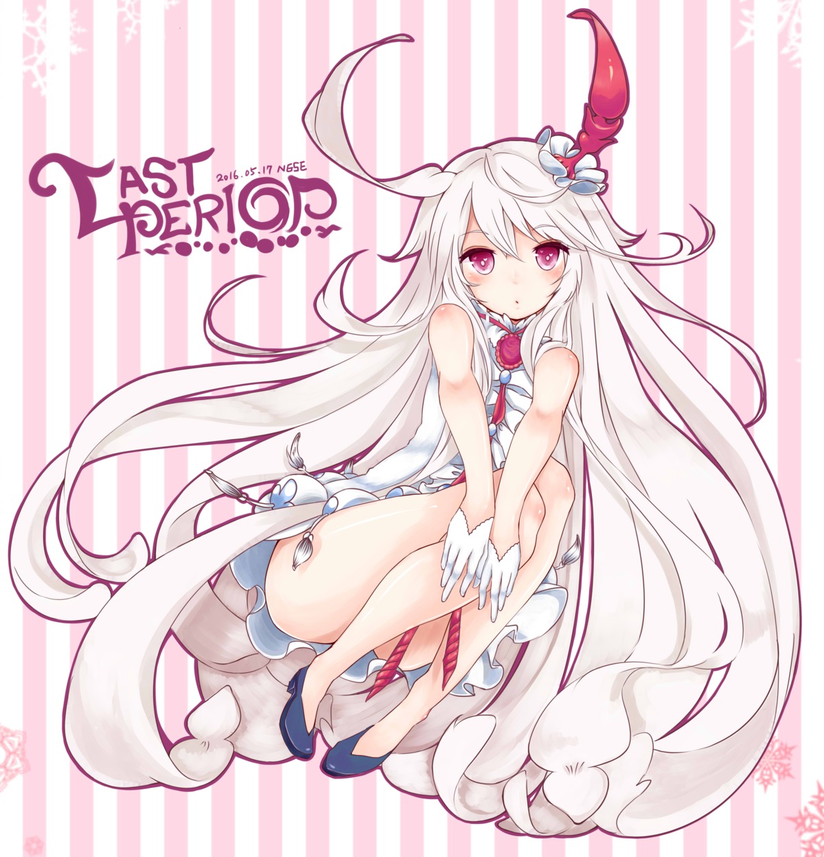 choko_(last_period), dress, heels, last_period, tagme