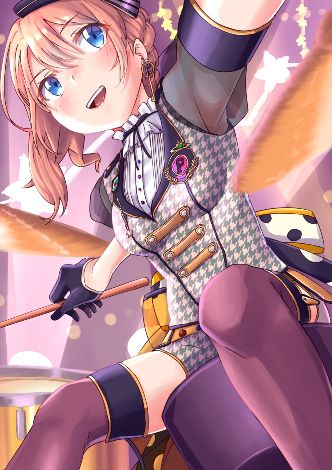 bang_dream!, sasachi, see_through, thighhighs, yamabuki_saaya