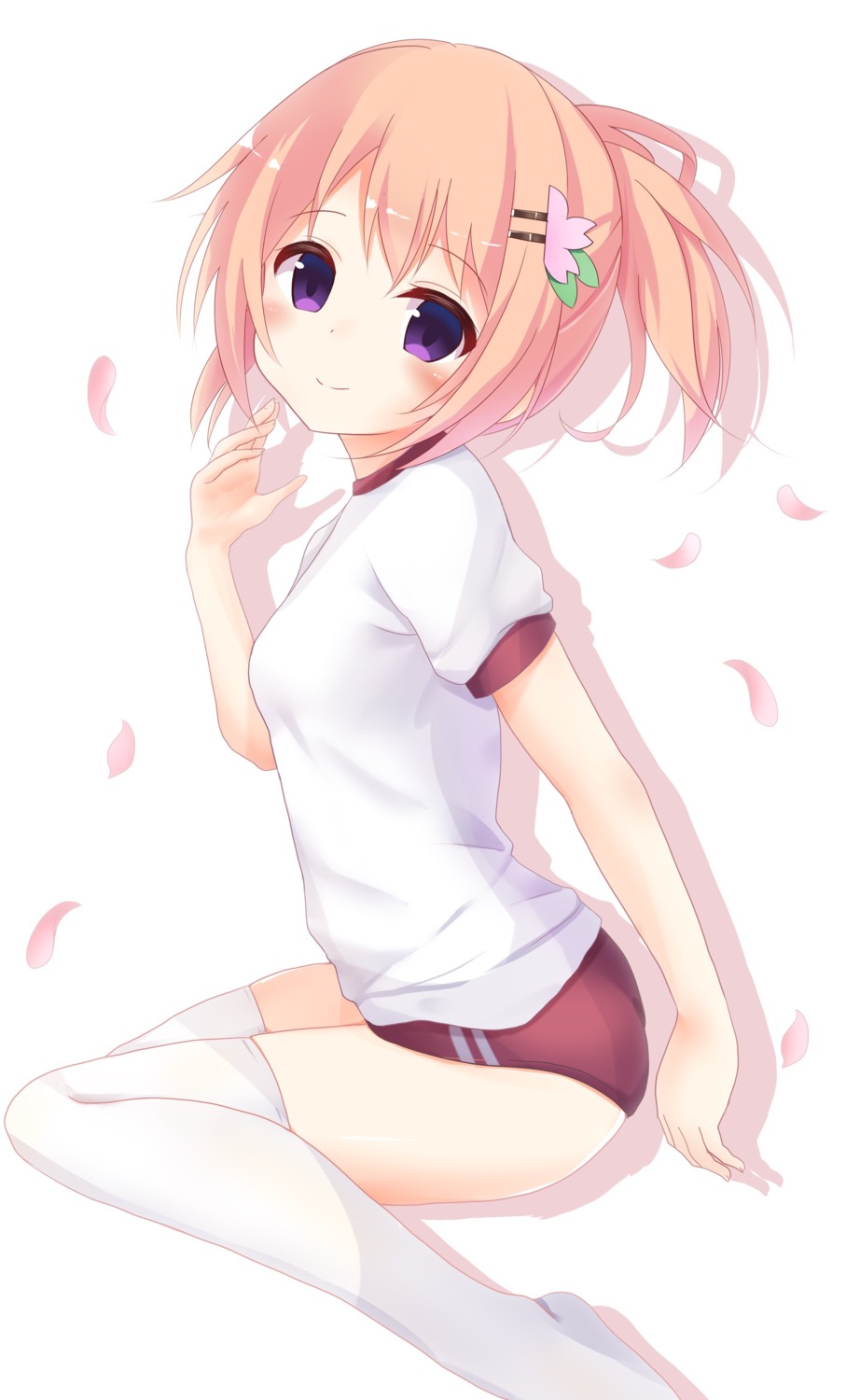 ass, buruma, gochuumon_wa_usagi_desu_ka?, gym_uniform, hanakoizumi_yoruno, hoto_cocoa, thighhighs