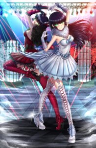 adsouto, dress, heels, melanie_malachite, miltiades_malachite, rwby, stockings, thighhighs