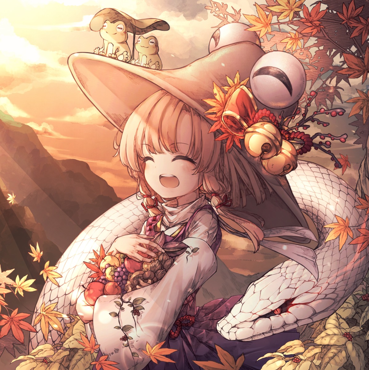 hito_komoru, mishaguji, moriya_suwako, touhou