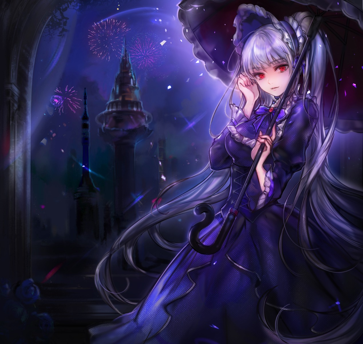 96dgd, dungeon_fighter, gothic_lolita, lolita_fashion, umbrella