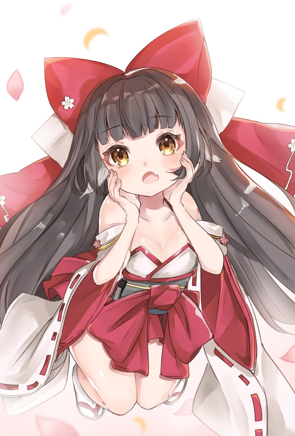 animal_ears, azur_lane, cleavage, harutsuki_(azur_lane), japanese_clothes, katsushika_pachi