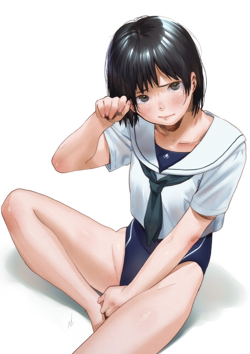 kamiyama_aya, seifuku, swimsuits